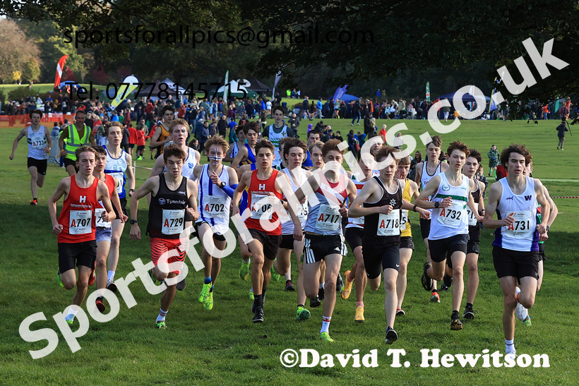 Mens Under-18s 2026 Northern Cross Country Relays, Graves Park, Sheffield. Photo: David T. Hewitson/Sports for All Pics